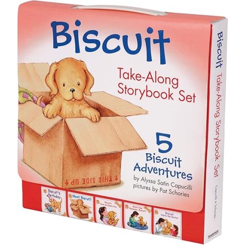 Biscuit Take-Along Storybook Set: 5 Biscuit Adventures Paperback – Picture Book, June 20, 2017