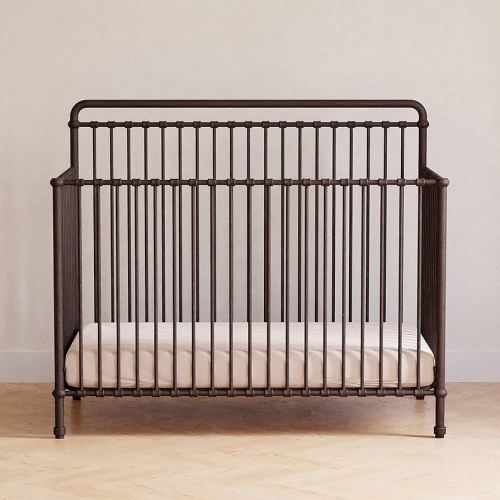 Amazon.com : Namesake Winston 4-in-1 Metal Baby Crib Convertible to Toddler Bed & Daybed & Full-Size Bed - GREENGUARD Gold Certified - 4 Adjustable Mattress Heights - Conversion Kit Sold Separately - Vintage Iron : Baby