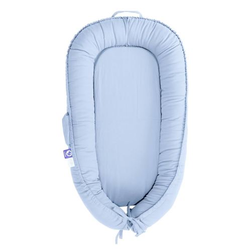 Infant Lounger, Baby Nest Cover for Baby Girls & Boys, Newborn Essentials for Baby 0-12 Months, 100% Cotton Breathable (Baby_Blue)