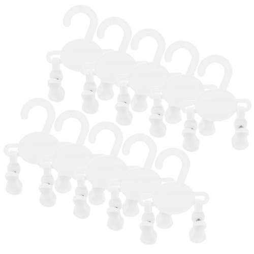 HOMEMAXS 10 Pcs Non Slip Clothes Hangers for Baby Kids with Clips Pants Hangers Space Saving Shoe Hangers for Pants Skirts Coat