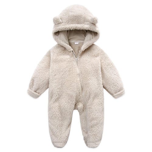 Odeerbi Baby Girls Boys Clothes Baby Rompers Newborn Fleece Footie Snowsuit Winter Bunting Onesie Cartoon Warm Hooded Romper Jumpsuit Outfits