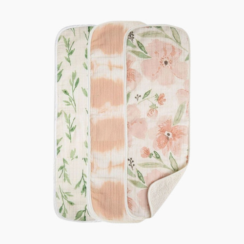 Crane Baby Cotton Muslin and Terry Burp Cloth Set (3 Pack) - Parker