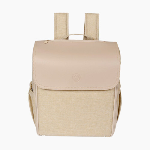 Lulyboo Diaper Cubby Backpack - Oat