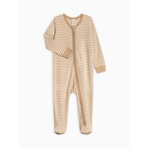 Colored Organics Peyton Zipper Sleeper Clay Stripe NB