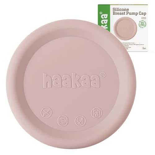 haakaa Manual Breast Pump Cap (Blush) - Made of Premium Grade Silicone, Suitable for All haakaa Breast Pump