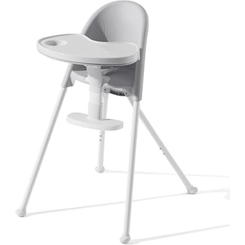 HAN-MM High Chair Folding,One Click fold,Save Space, Detachable Double Tray, Infant Chair, Car Traveling, 3 in 1 Convertible, 3-Point Harness, Adjustable Footrest, Non-Slip Feet, Adjustable Legs