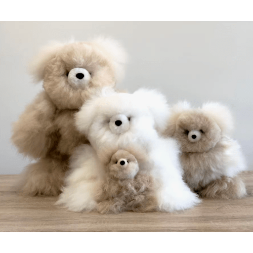 Large Bear Alpaca Stuffed Animal - 15 in