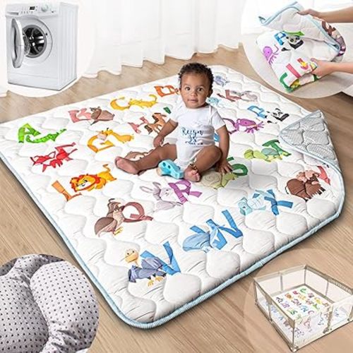 Baby Play Mat, 47x47 Mat with Super Soft Touch