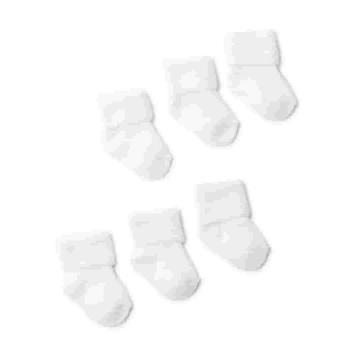 Carter's Child of Mine Baby Folded Cuff Terry Socks, Sizes Newborn-6 Months