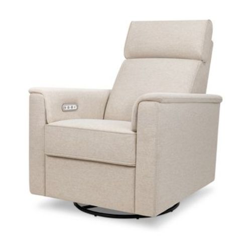 Namesake Willa Plus Power Glider Recliner with Power Headrest - Performance Beach Eco-Weave