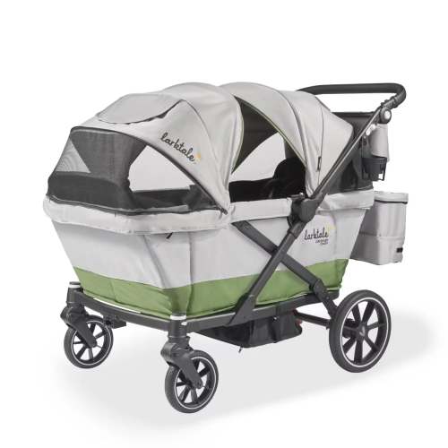 Caravan Coupe Quad Compact Stroller Wagon - Grey/Green