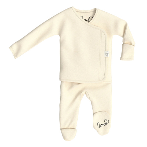 Footie - Oat – Bonsie Skin to Skin Babywear