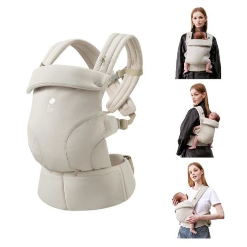 Bc Babycare CocoonGo Baby Carrier Ergonomic,Soft Adjustable,Hip Support-Beige