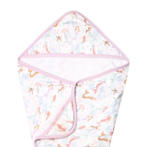 Premium Knit Hooded Towel - Coral