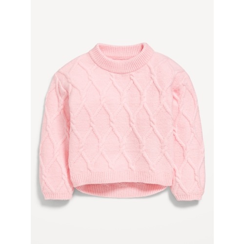 Long-Sleeve Cable-Knit Sweater for Toddler Girls | Old Navy