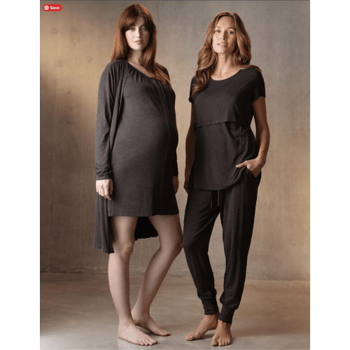 4-Piece Maternity & Nursing Hospital Sleep Kit (medium/charcoal)