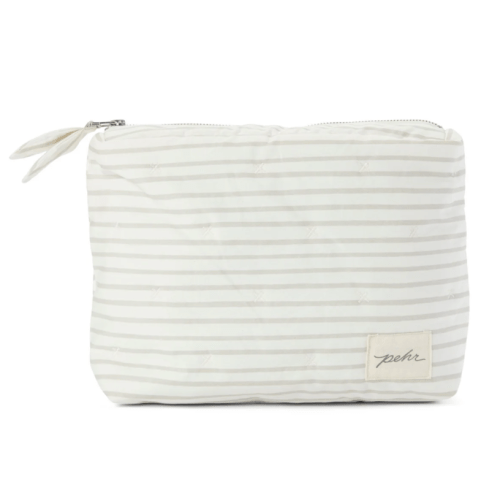 On The Go Pouch (Stripes Away Pebble Grey)