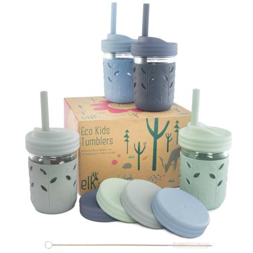 8oz Glass Mason Jar Drinking Tumblers + Food Storage