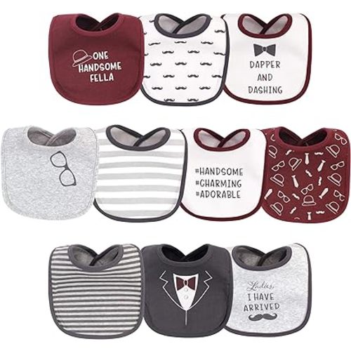 Hudson Baby Unisex BabyCotton Bibs