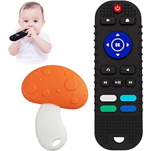Baby Teether Toys, Infant Sensory Chew Silicone Teething Toy, Newborn Baby Gifts for 0 3 6 8 9 12 18 Months Kids Toddler One 1 Year Old Girls Boys
