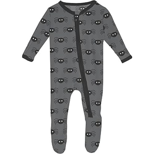 KicKee Halloween Celebrations Footie with Zipper, One-Piece Baby Clothes, Boy and Girl Soft Clothes