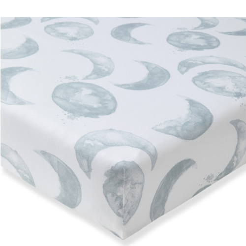 Hello Moon Organic Cotton Fitted Crib Sheet