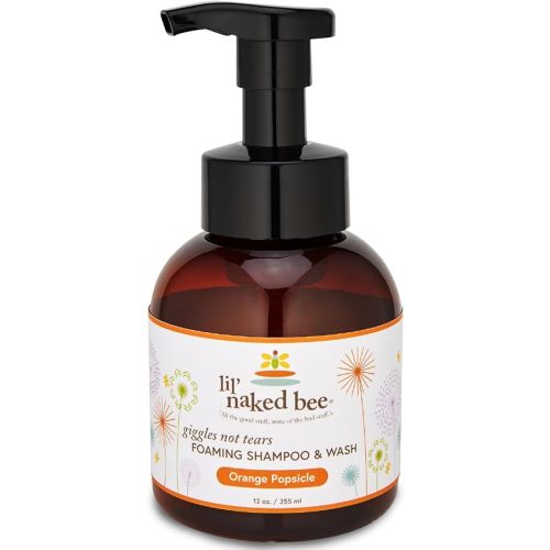 The Naked Bee Orange Popsicle Giggles Not Tears Foaming Shampoo & Wash 12 oz.