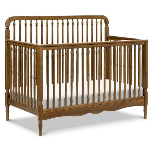 Liberty 4-in-1 Convertible Spindle Crib - Natural Walnut