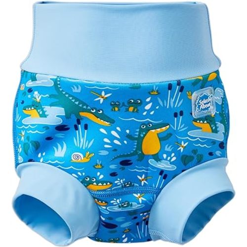 Splash About Happy Nappy Reusable Swim Diaper, Crocodile Swamp, 6-12 Months