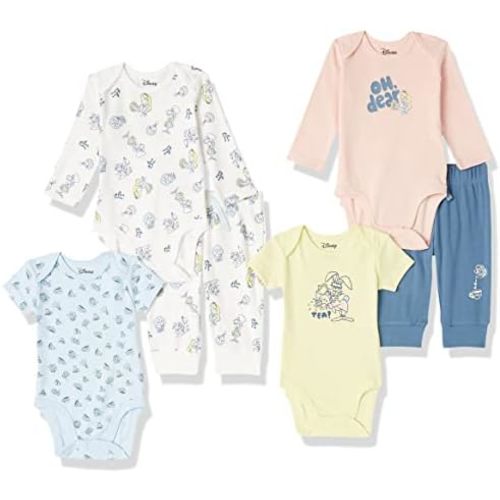 Amazon Essentials Disney | Marvel | Star Wars Unisex Babies' 6-Piece Outfit Set, Pack of 6