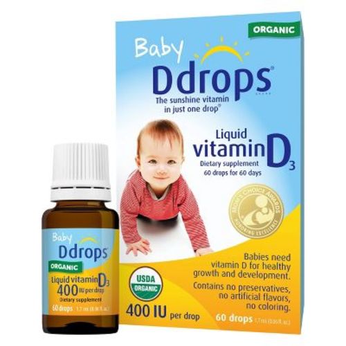 Ddrops Baby Vitamin D 400 Iu Organic Liquid Drops - 0.06 Fl Oz
