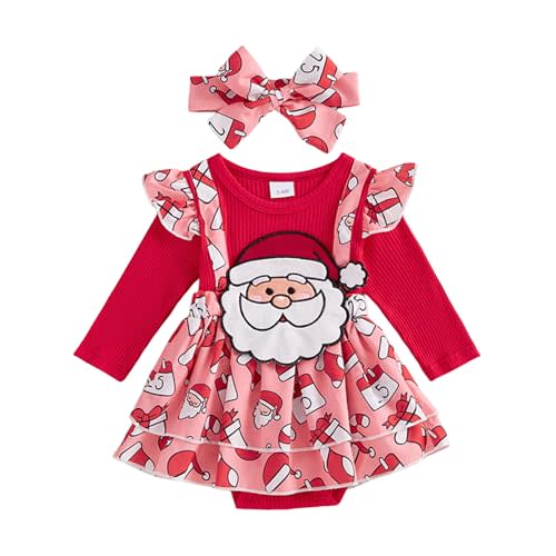 FIOMVA Baby Girl Clothes Infant Shamrock Bubble Smocked Romper Newborn Cute Long Sleeve Bodysuit Toddler Spring Outfit