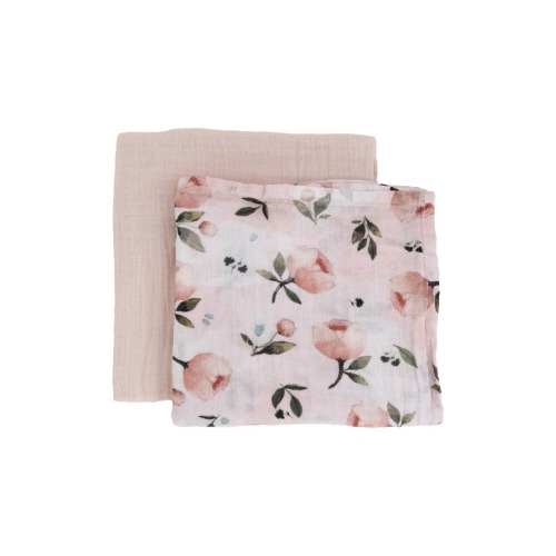 2-Pack Organic Cotton Muslin Swaddle Blanket