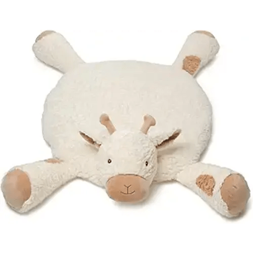 Bearington Collection Lil' Lofty (30 Inch) Giraffe Tummy Time Mat - Giraffe Baby Blanket - Pillow for Baby
