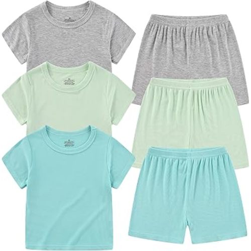 Toddler Boys Outfit Clothing Short Sleeves Shirt and Short Set 1t-5t