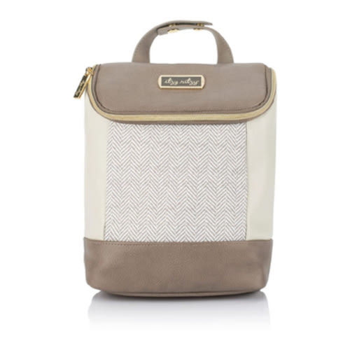 Itzy Ritzy Insulated Bottle Bag – Keeps Bottles Warm or Cool - Holds 3 Bottles & Features Interior Pocket for Ice Pack (Not Included), Vanilla Latte