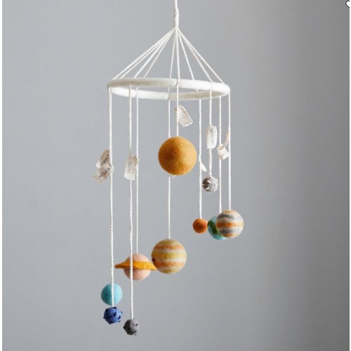 Wool Planet Ceiling Mobile