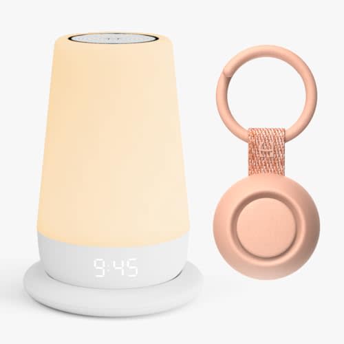 Rest+ 2nd Gen Baby Sleep Kit (Peach) Includes Hatch Rest+ 2nd Gen and Portable Rest Go | Sleep Sounds for Nursery, Travel and Registry