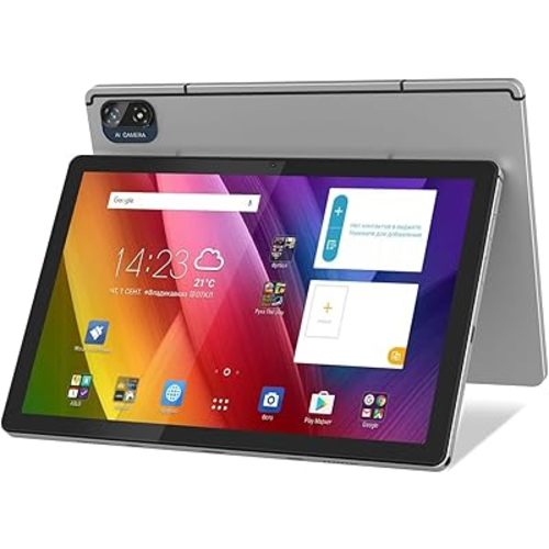 kinstone Android Tablets-10.1Inch Gaming Tablet with 4G LTE/5G WIFI-8GB RAM+128GB ROM-Dual Camera 5+13MP-Upgrade 2.0GHz Octa-Core Processor-1920 x 1200 FHD IPS-8000mAh Battery Capacity(Sliver)