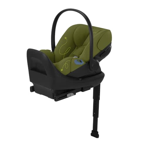 Cybex Cloud G Lux Comfort Extend Infant Car Seat with Anti-Rebound Base, Load Leg, Linear Side Impact Protection, Latch Install, Ergonomic Full Recline, Extended Leg Rest, Nature Green