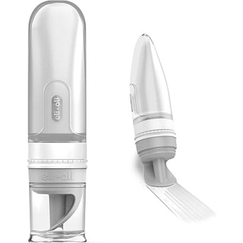 Eli & Ali Swiper Tube - Diaper Rash Cream Dispenser/Applicator with Travel Size Refillable Silicone Tube for Creams, Chest Rubs, etc. - Alternative to Diaper Cream Spatula, TSA Friendly - Grey, 1 Pack