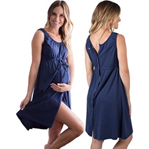 Baby Be Mine 3 in 1 Labor/Delivery/Nursing Hospital Gown Maternity, Hospital Bag Must Have