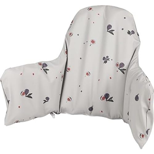 High Chair Cushion with Cover Pad for IKEA Antilop Babies Toddlers Inflatable & Reversible Built-in Inflatable Cushion Fig French Grey