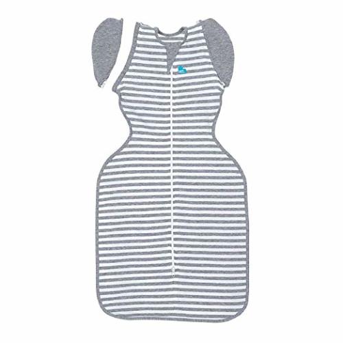Love To Dream Swaddle UP 50/50 Transition Bag, Gray, Medium, 13-18.5 lbs, Patented Zip-Off Wings, Gently Help Baby Safely Transition from Being swaddled to... - Medium, 13-18.5 lbs.
