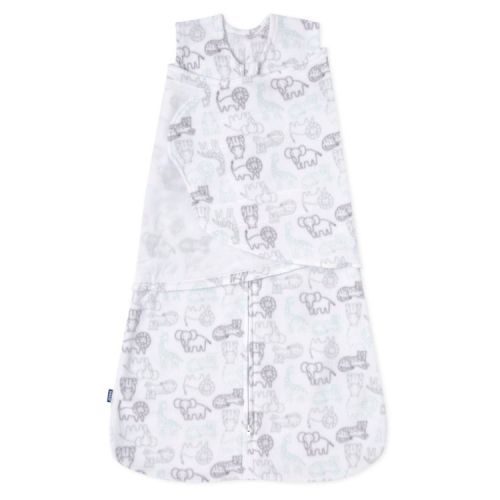 HALO Sleepsack Micro-Fleece Swaddle Wrap - Animal Action - S