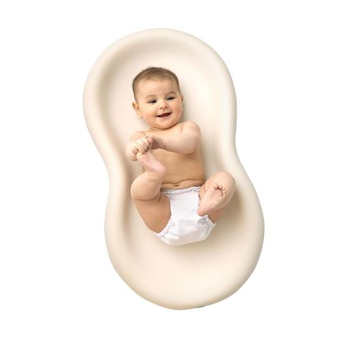 Keekaroo Peanut Changer Baby Vanilla– The Original Made in USA Easy-to-Clean Changing pad and The only Shell Over Foam, Fully Water Repellant