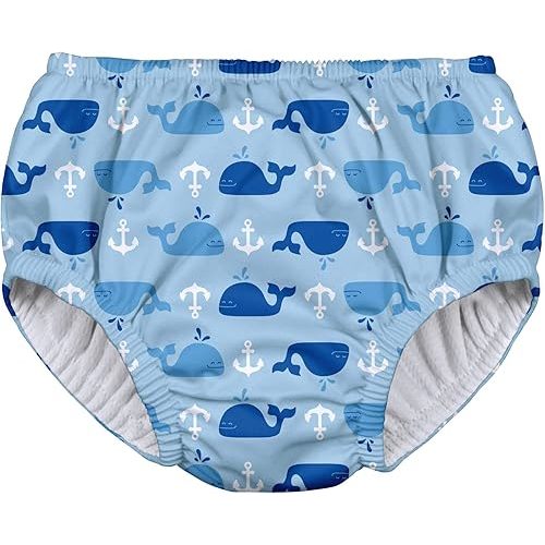 i play. Baby Reusable Absorbent Swim Diaper Pull On White