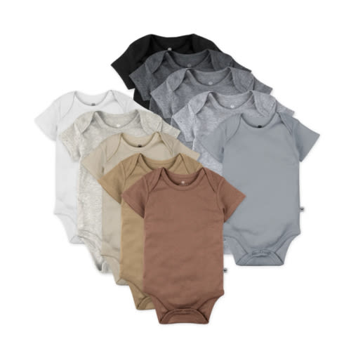 10-Pack Organic Cotton Short Sleeve Bodysuits | Honest Baby Clothing