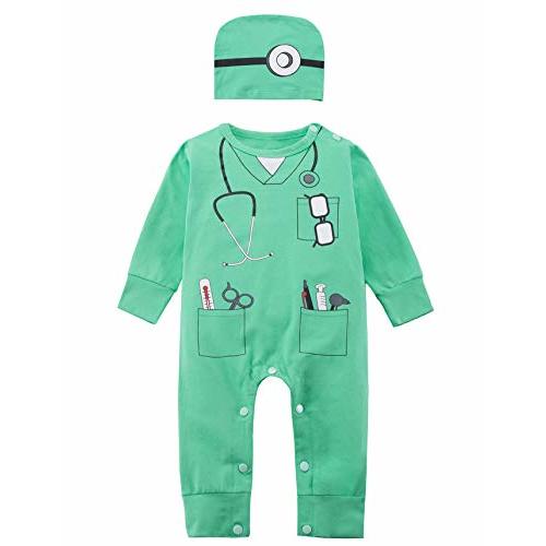 LENSOUS Baby Boys' Doctor Costume Bodysuit