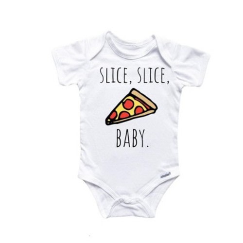 Pizza Lover Onesie® Baby Boy Girl Clothes Infant Bodysuit Funny Cute Newborn GS1 White 6-9M Onesie®